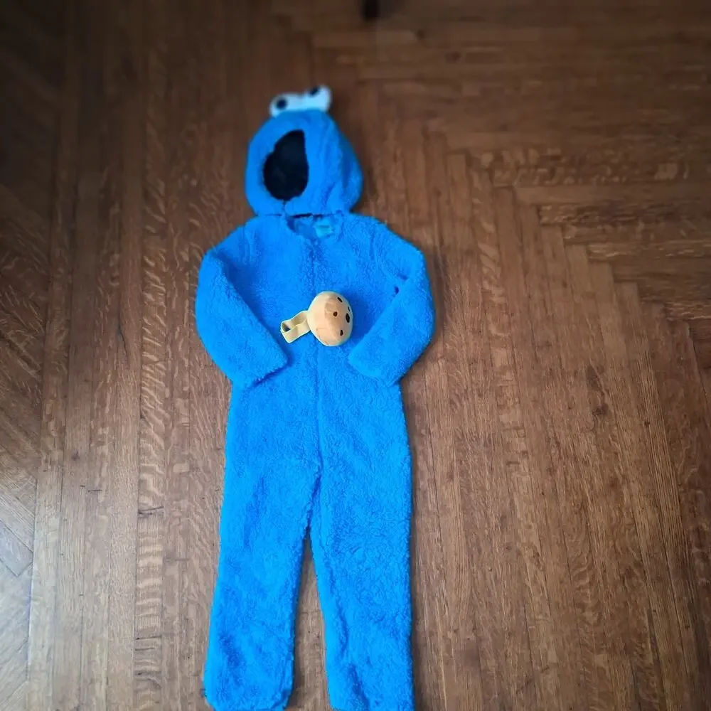Spirit Halloween Sesame Street Cookie Monster costume 3t 4t toddler